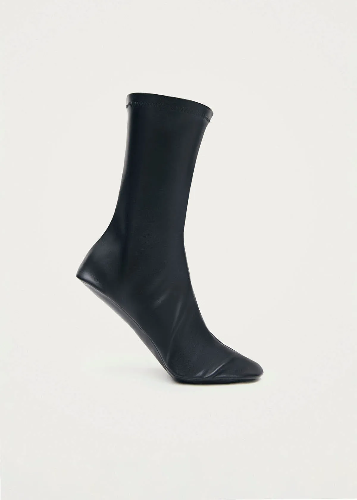 Anklette Short Black Leather sold by Alohas