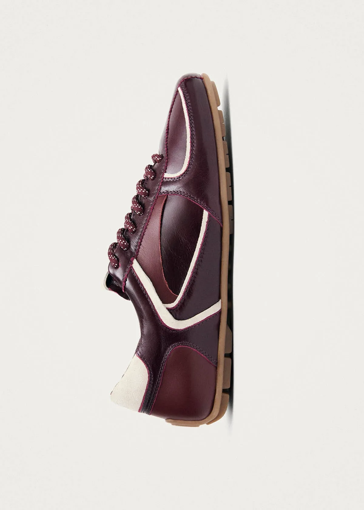 Tb.970 Burgundy Leather Sneakers sold by Alohas product image thumbnail 5