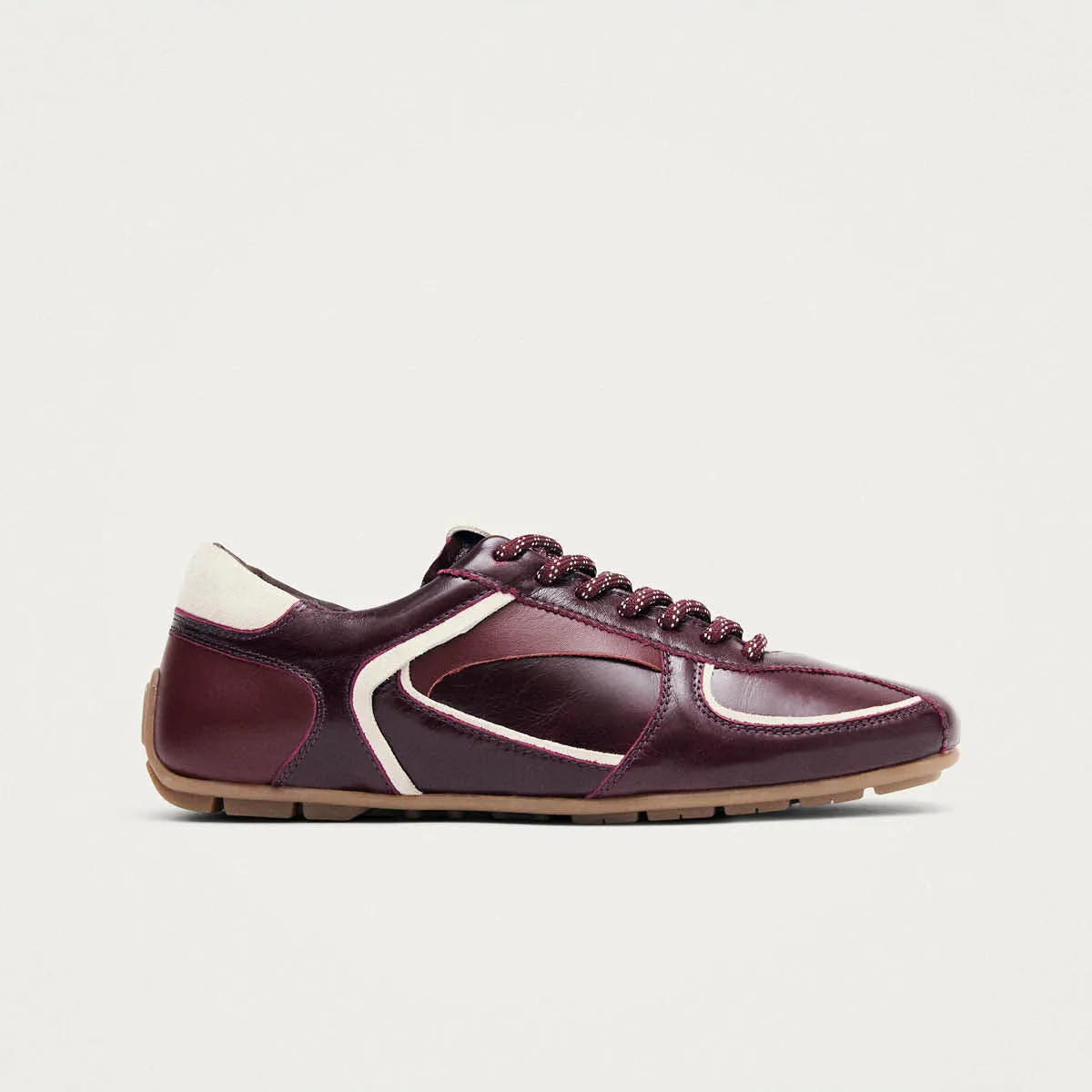 Tb.970 Burgundy Leather Sneakers sold by Alohas product image thumbnail 3