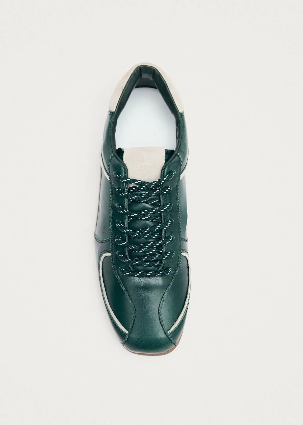 Tb.970 Dark Green Leather Sneakers sold by Alohas product image thumbnail 4