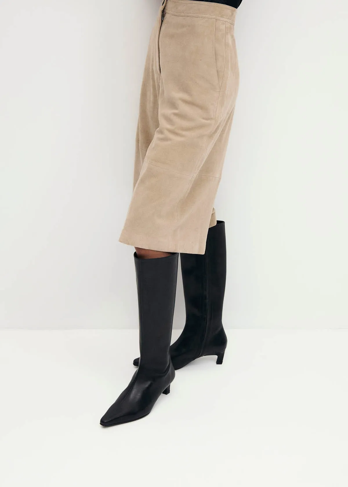 Gema Black Leather Boots sold by Alohas product image thumbnail 2