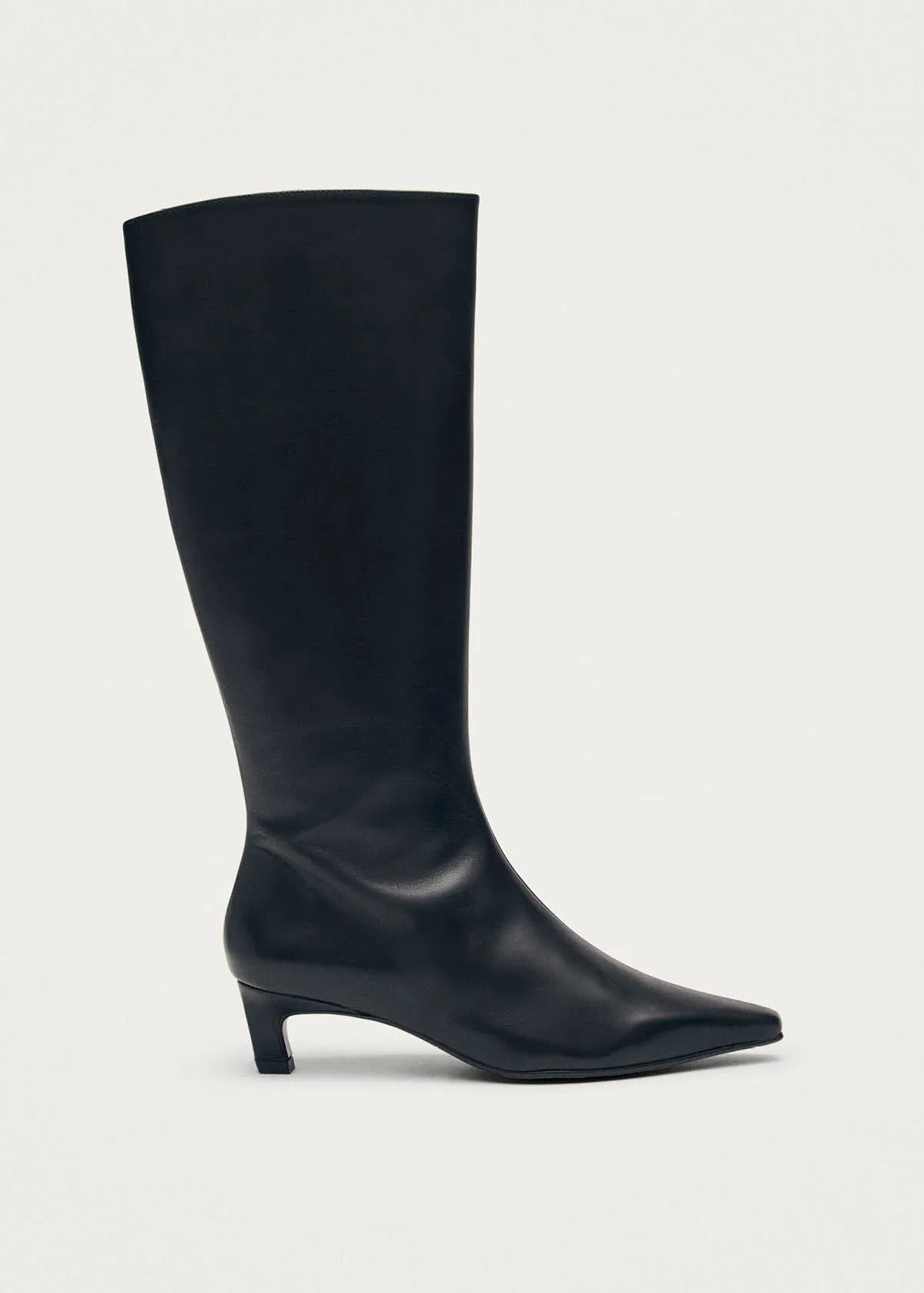 Gema Black Leather Boots sold by Alohas