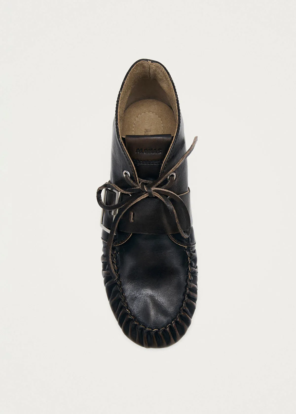 Bark Brushed Brown Leather Loafers sold by Alohas product image thumbnail 5