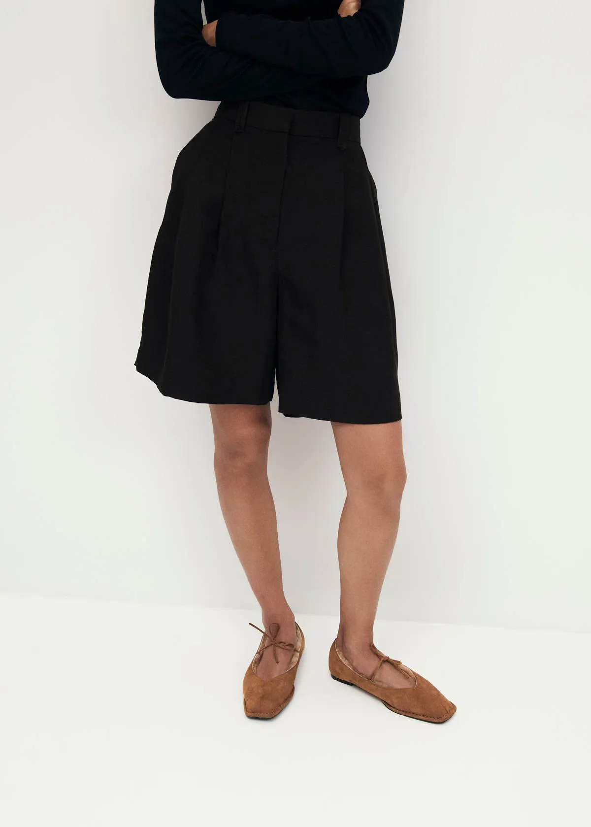 Sway Cozy Tan Leather Ballet Flats sold by Alohas product image thumbnail 2