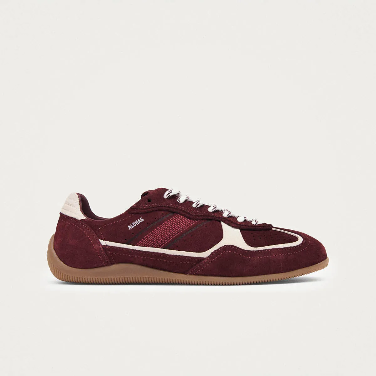 Tb.91 Suede Burgundy Leather Sneakers sold by Alohas product image thumbnail 3
