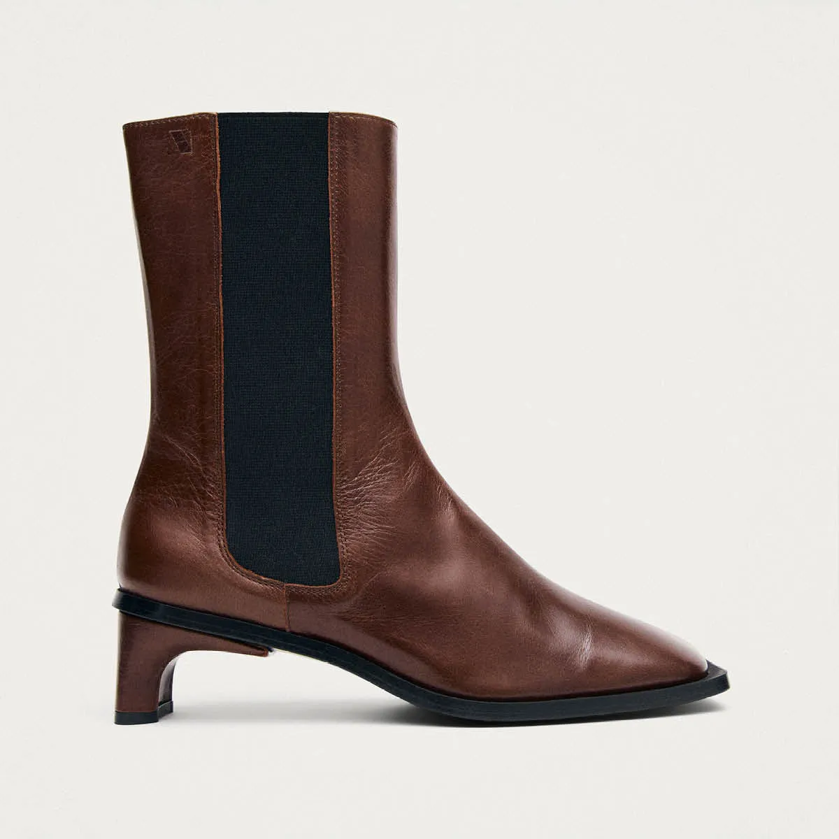 Elowen Rift Dark Chocolate Leather Boots sold by Alohas product image thumbnail 3