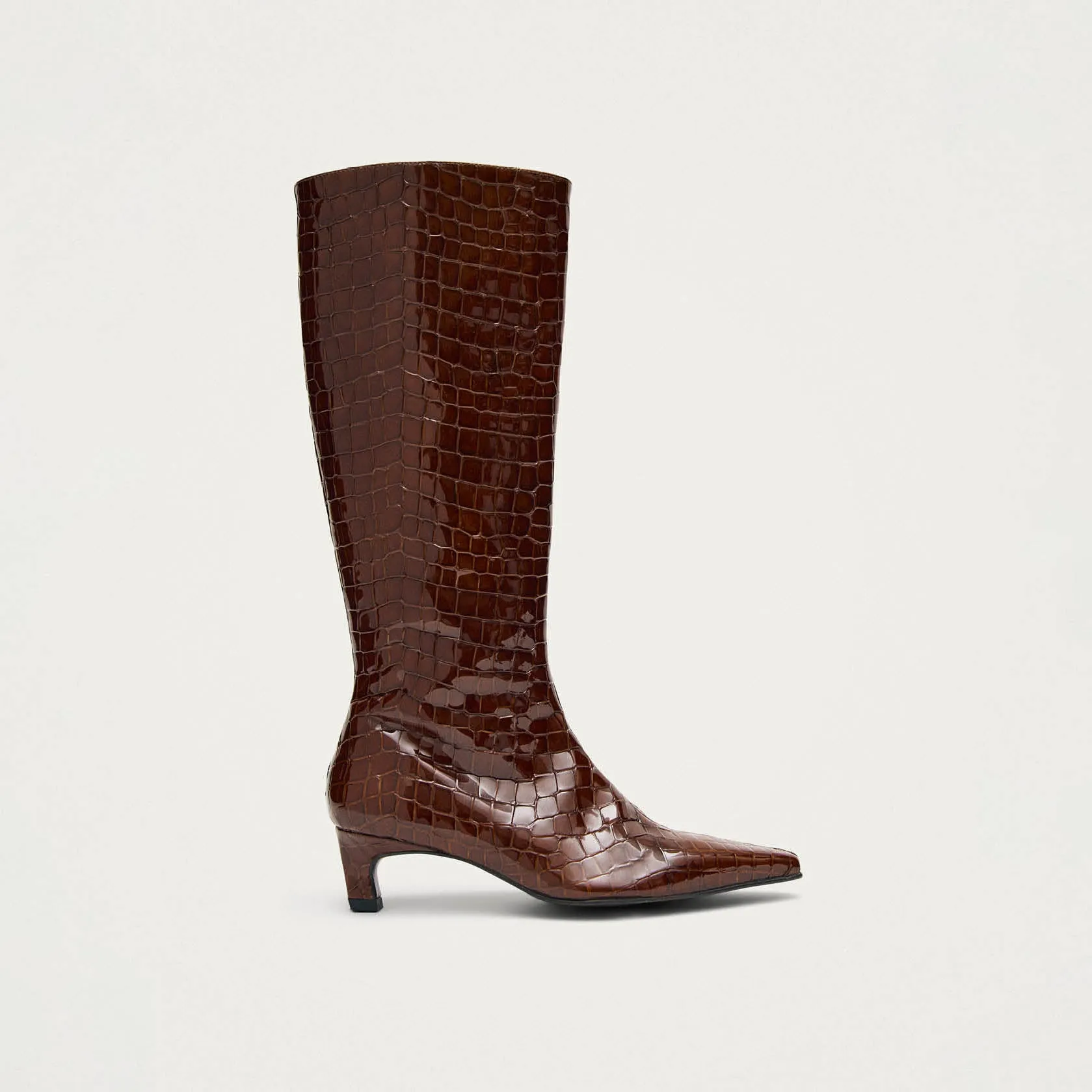 Gema Alli Brown Leather Boots sold by Alohas product image thumbnail 3