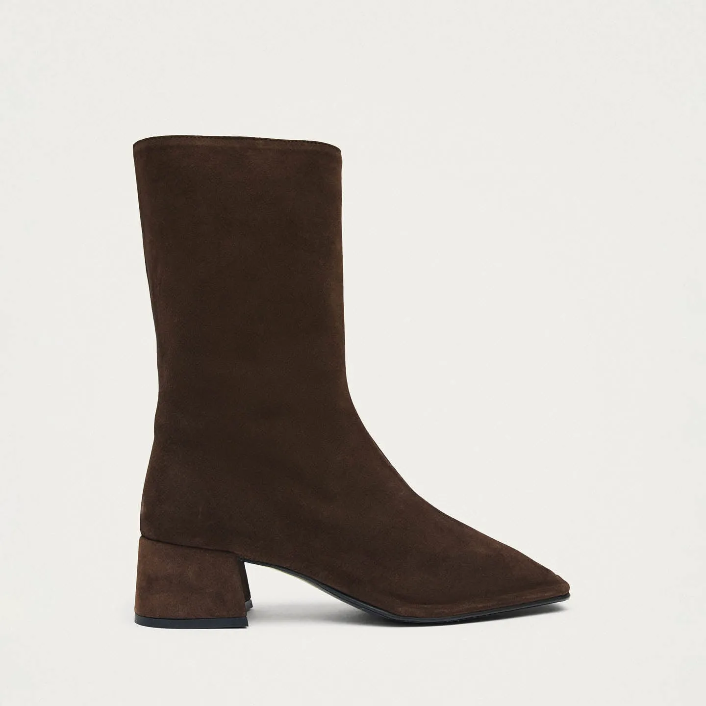 Berlin Suede Brown Leather Ankle Boots sold by Alohas product image thumbnail 3