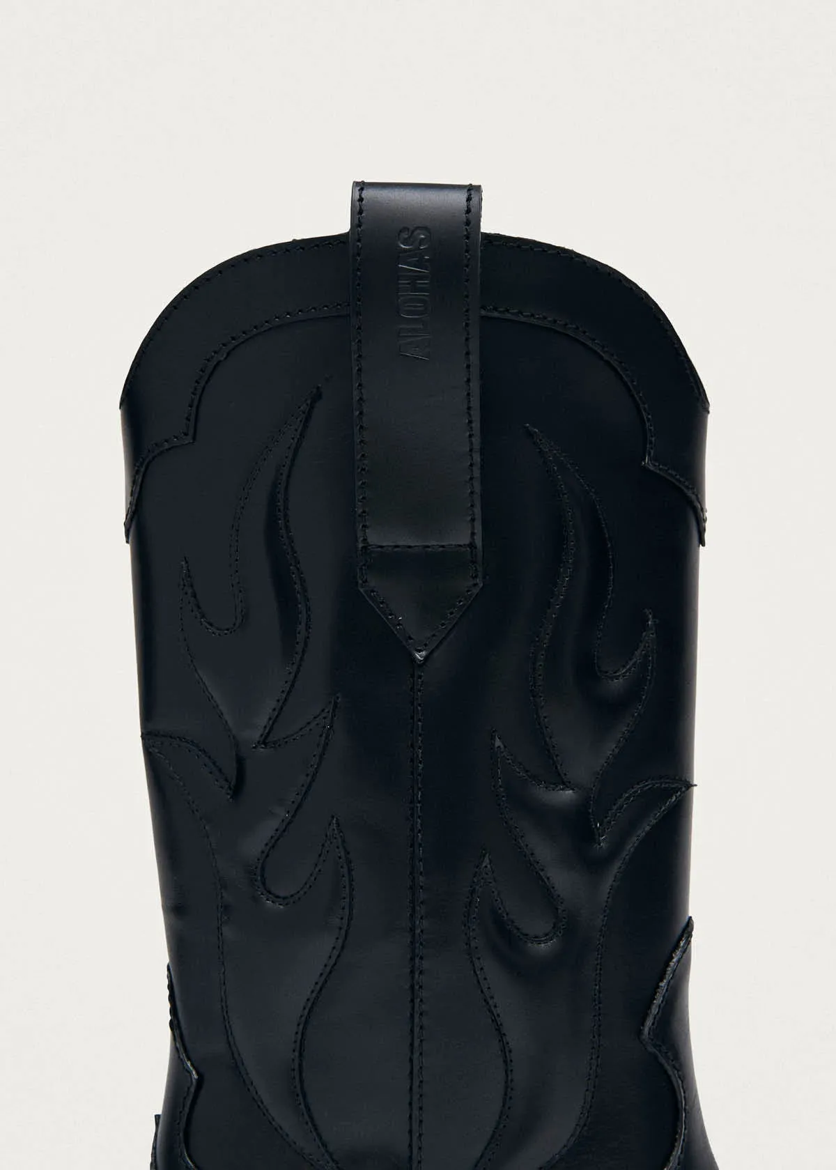 Calyx Black Leather Boots sold by Alohas product image thumbnail 5