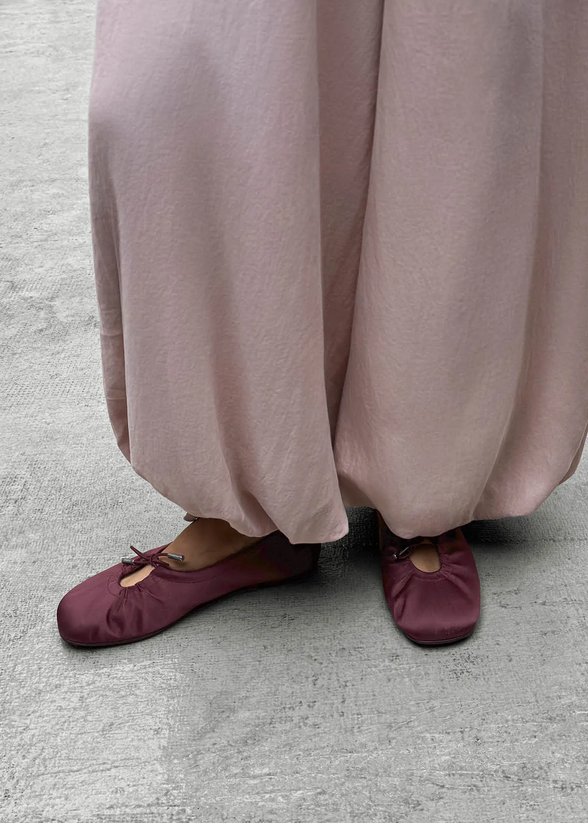 Rosalind Silky Burgundy Ballet Flats sold by Alohas product image thumbnail 2