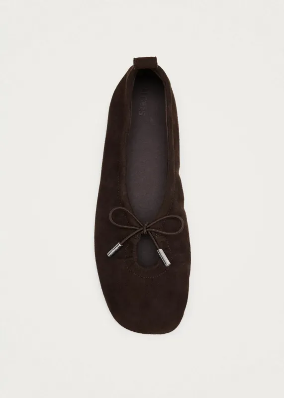 Rosalind Recycled Brown Leather Ballet Flats sold by Alohas