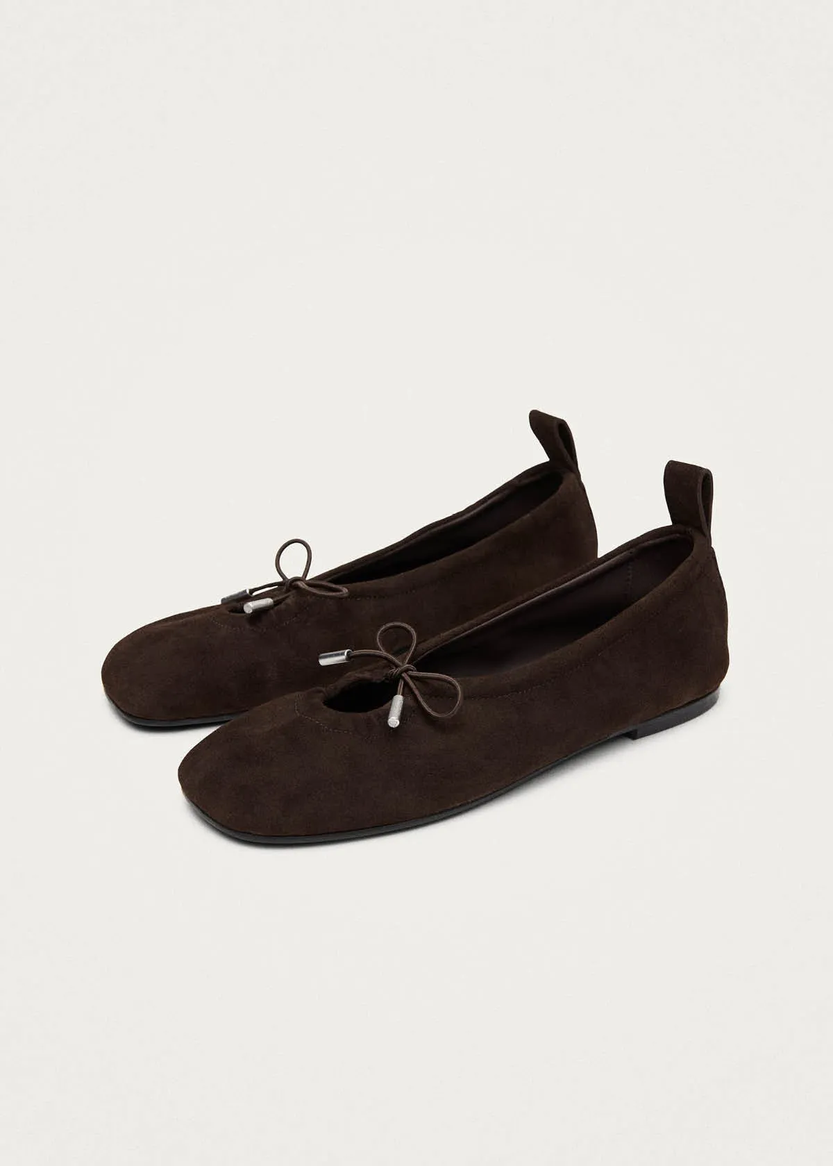 Rosalind Recycled Brown Leather Ballet Flats sold by Alohas product image thumbnail 5