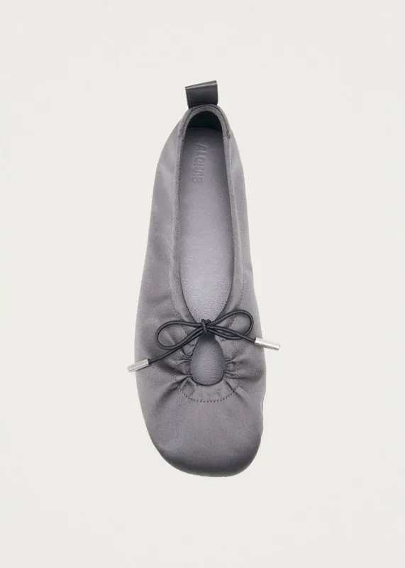 Rosalind Silky Grey Ballet Flats sold by Alohas
