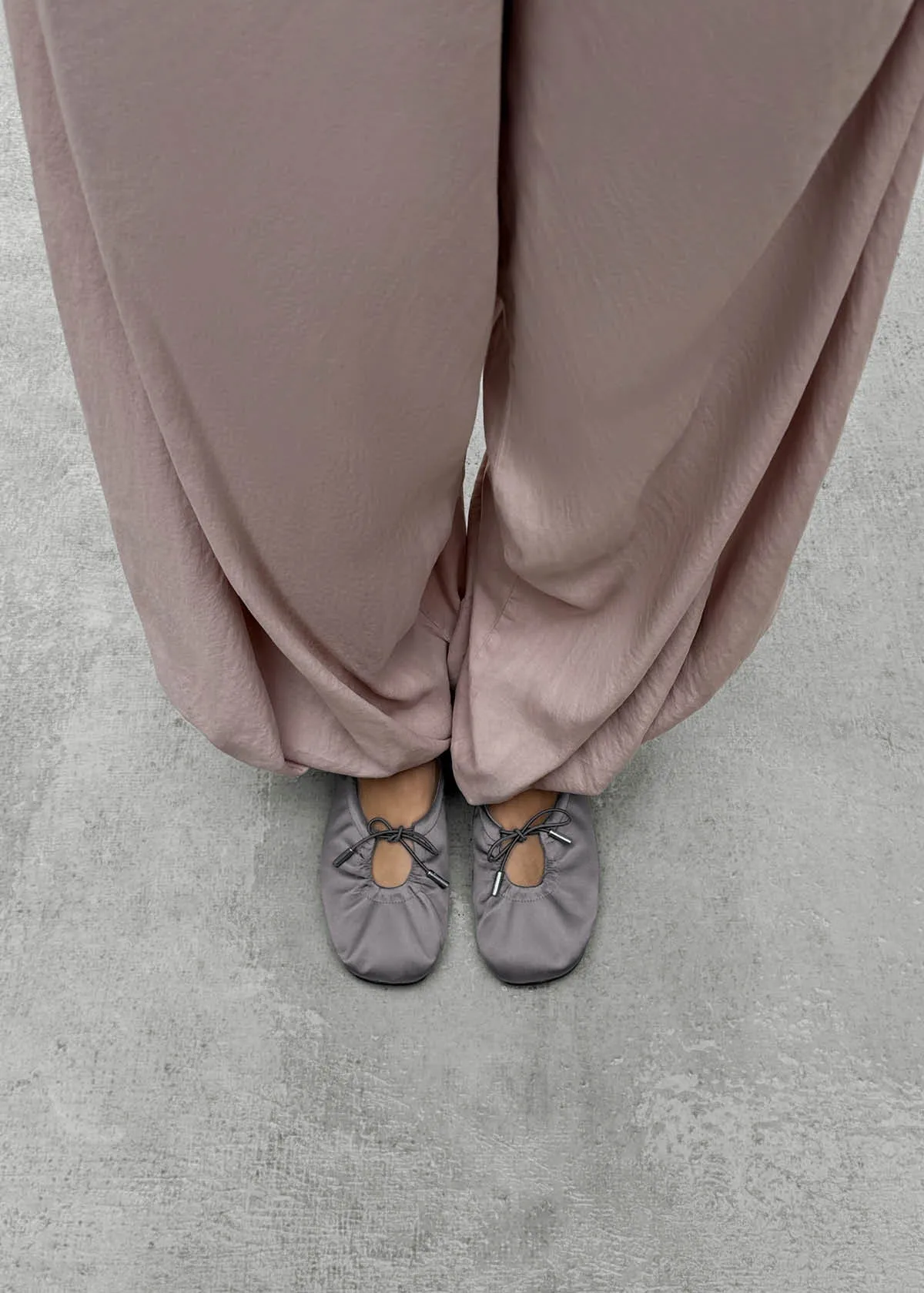 Rosalind Silky Grey Ballet Flats sold by Alohas product image thumbnail 2
