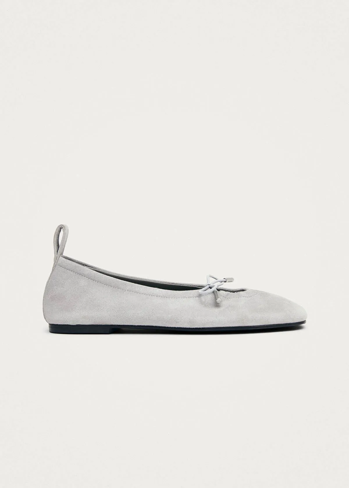 Rosalind Recycled Grey Leather Ballet Flats sold by Alohas product image thumbnail 4