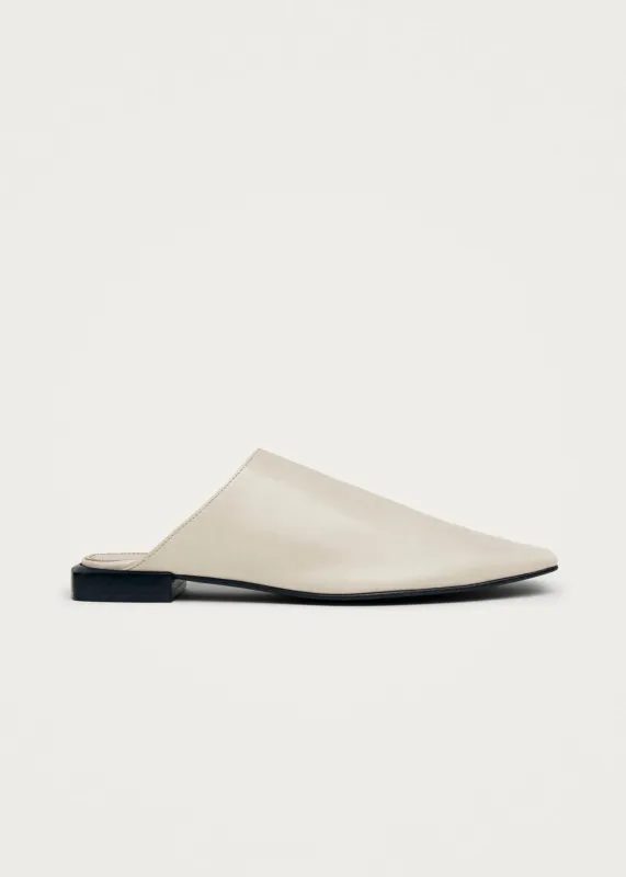 Noe Rift Cream Leather Mules sold by Alohas
