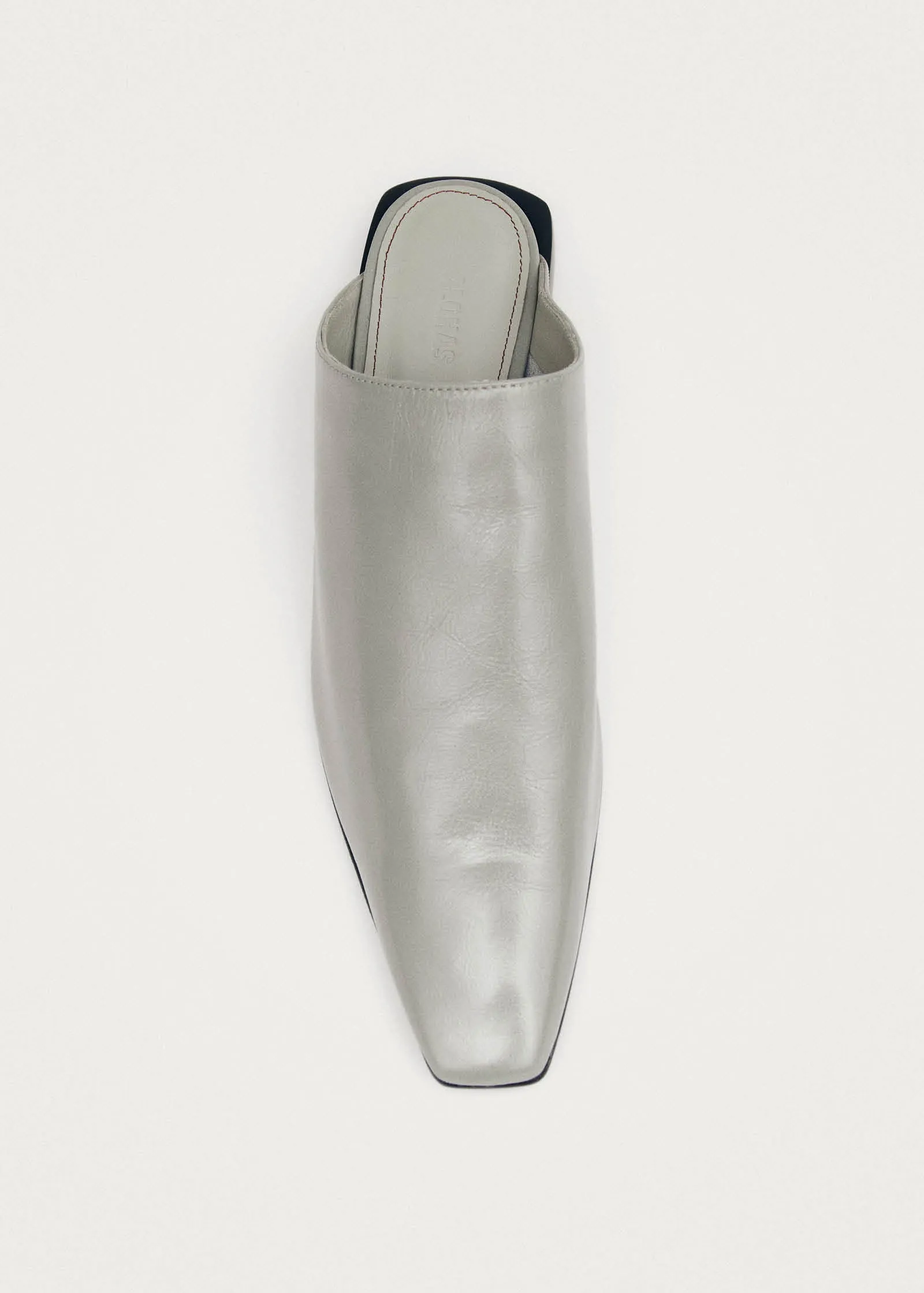 Noe Rift Grey Leather Mules sold by Alohas product image thumbnail 5