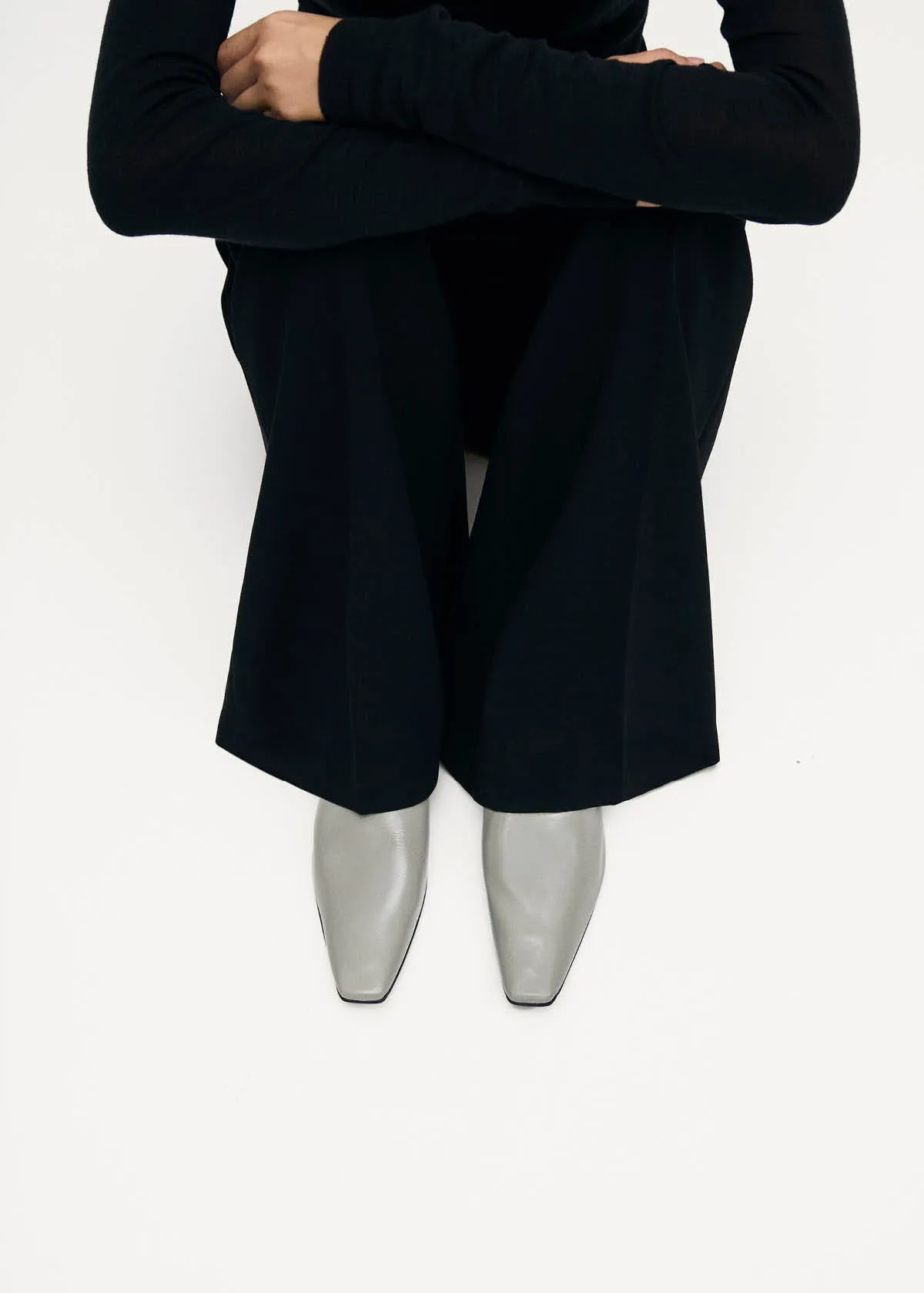 Noe Rift Grey Leather Mules sold by Alohas product image thumbnail 2