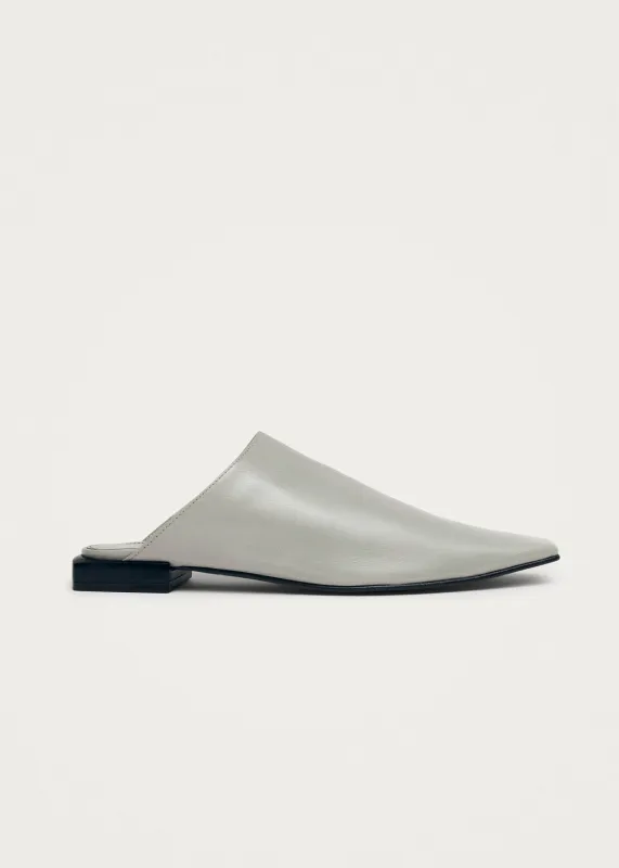 Noe Rift Grey Leather Mules sold by Alohas