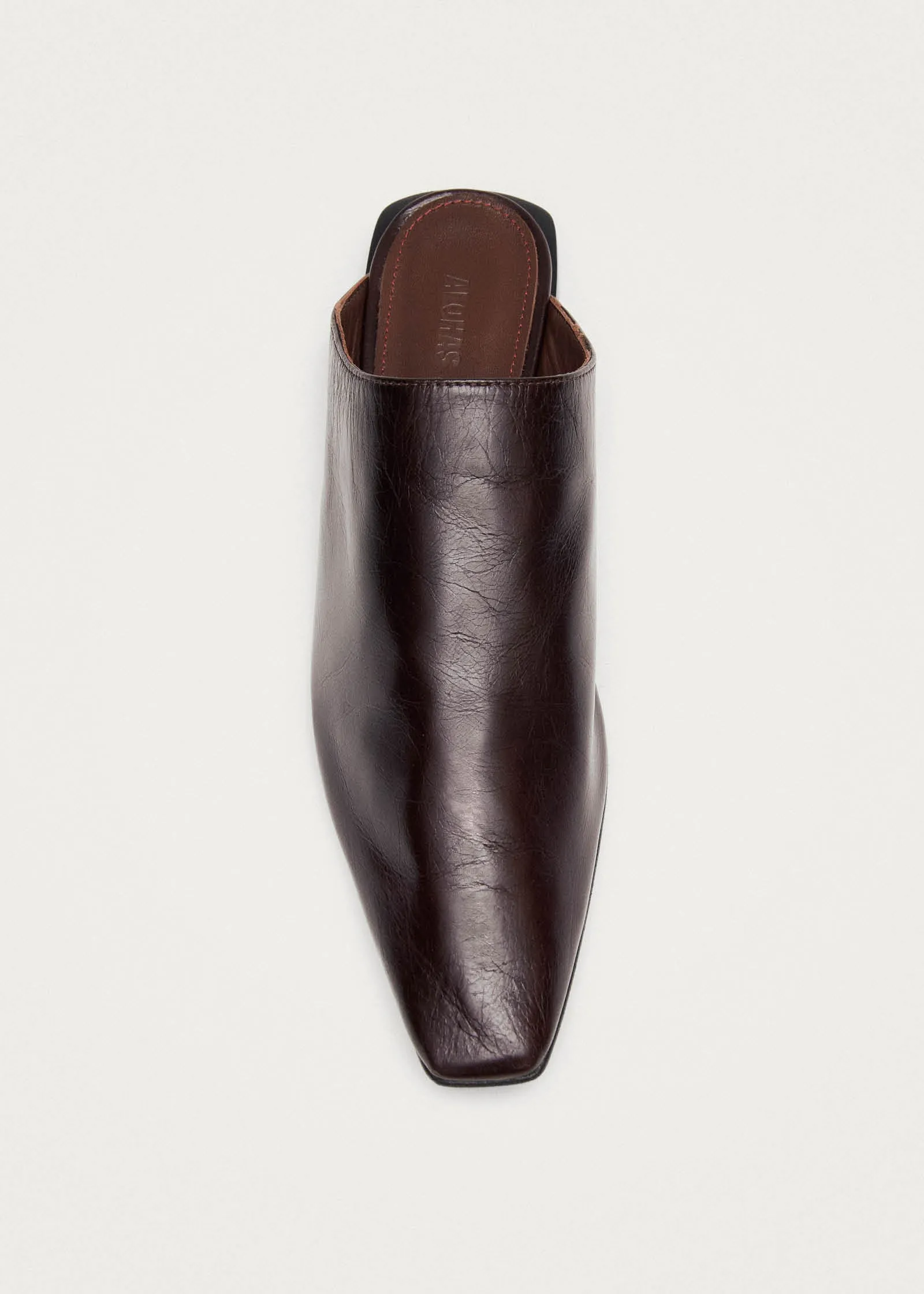 Noe Rift Dark Brown Leather Mules sold by Alohas product image thumbnail 5