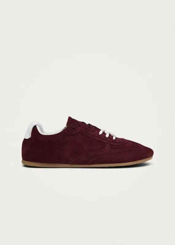 Tb.24 Suede Burgundy Leather Sneakers sold by Alohas