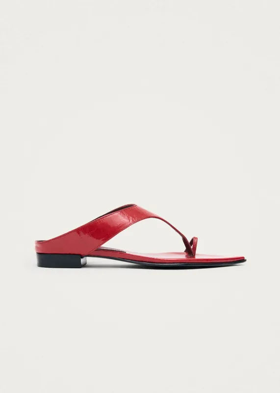 Nanea Rift Red Leather Sandals sold by Alohas