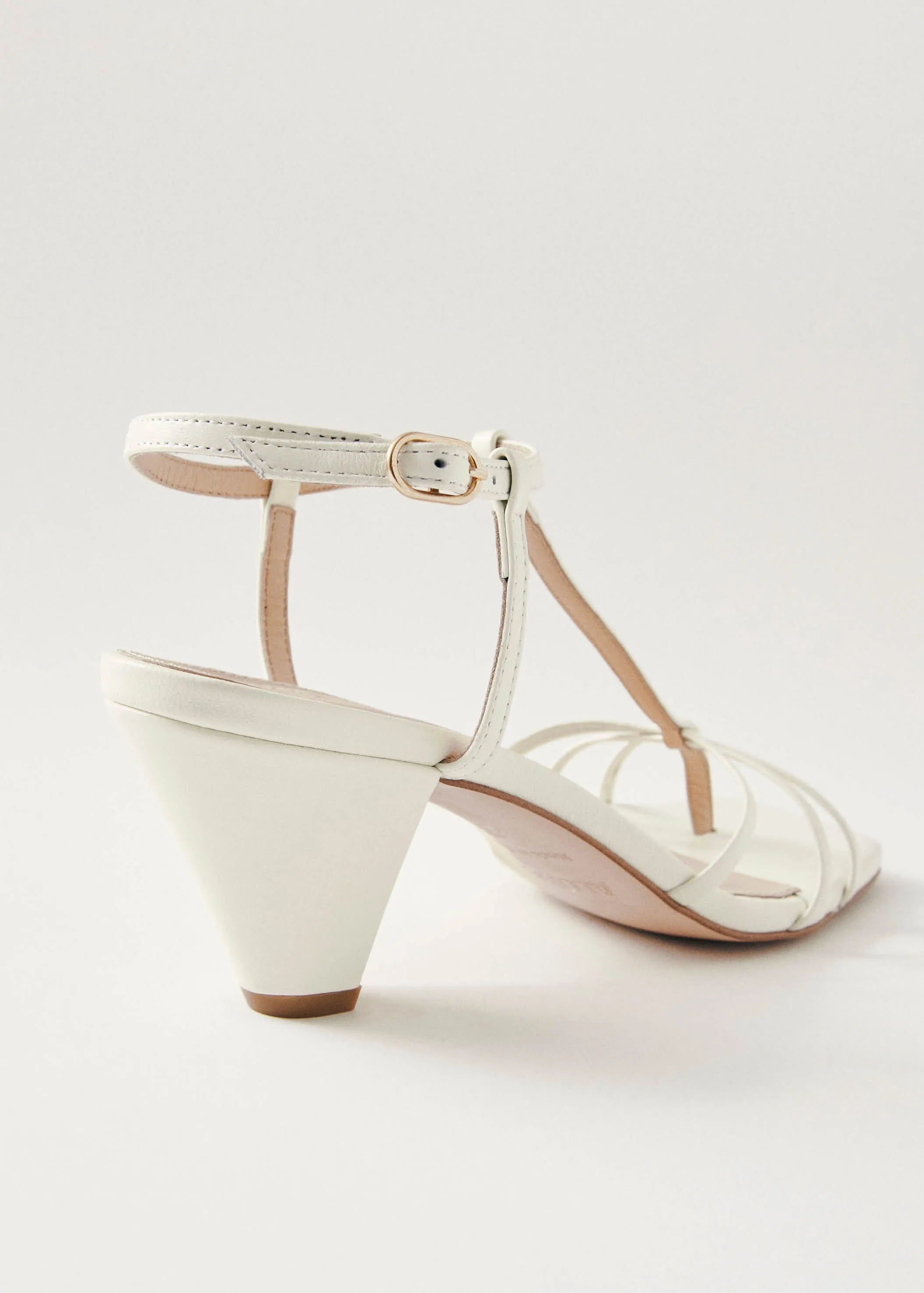 Ines Cream Leather Sandals sold by Alohas product image thumbnail 4