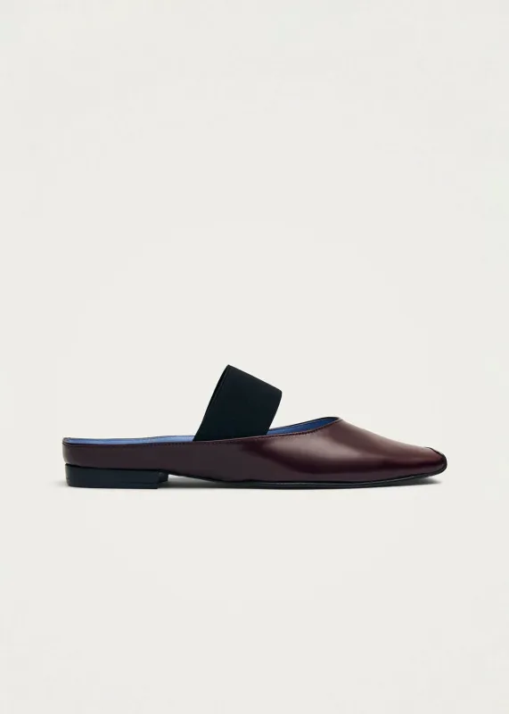 Mele Rift Burgundy Leather Mules sold by Alohas