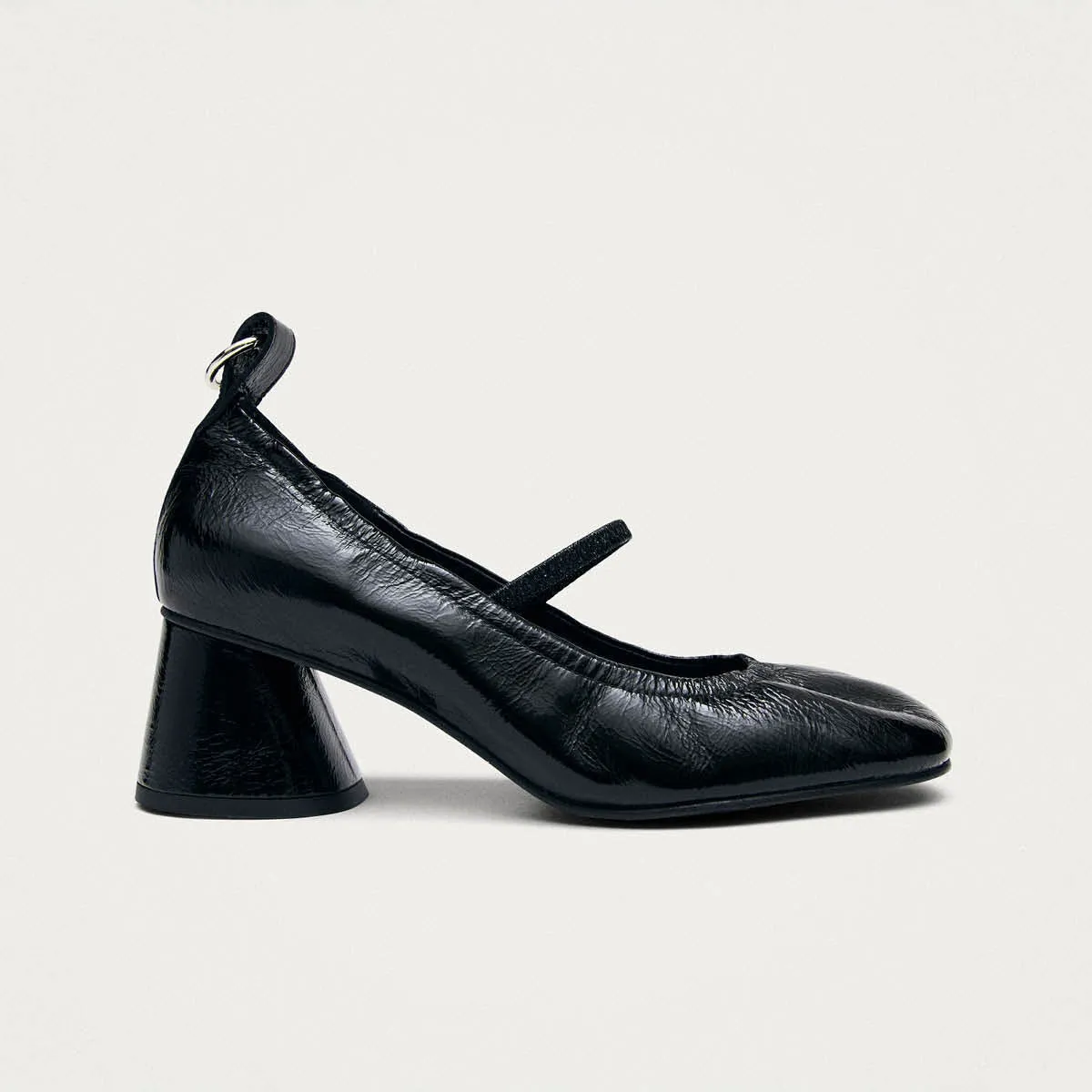 Rhiane Patent Black Leather Pumps sold by Alohas product image thumbnail 3
