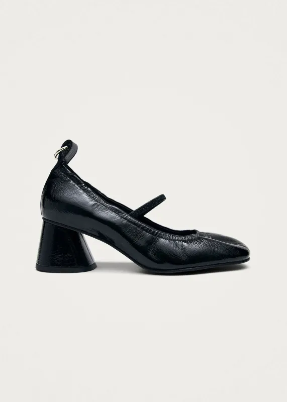 Rhiane Patent Black Leather Pumps sold by Alohas