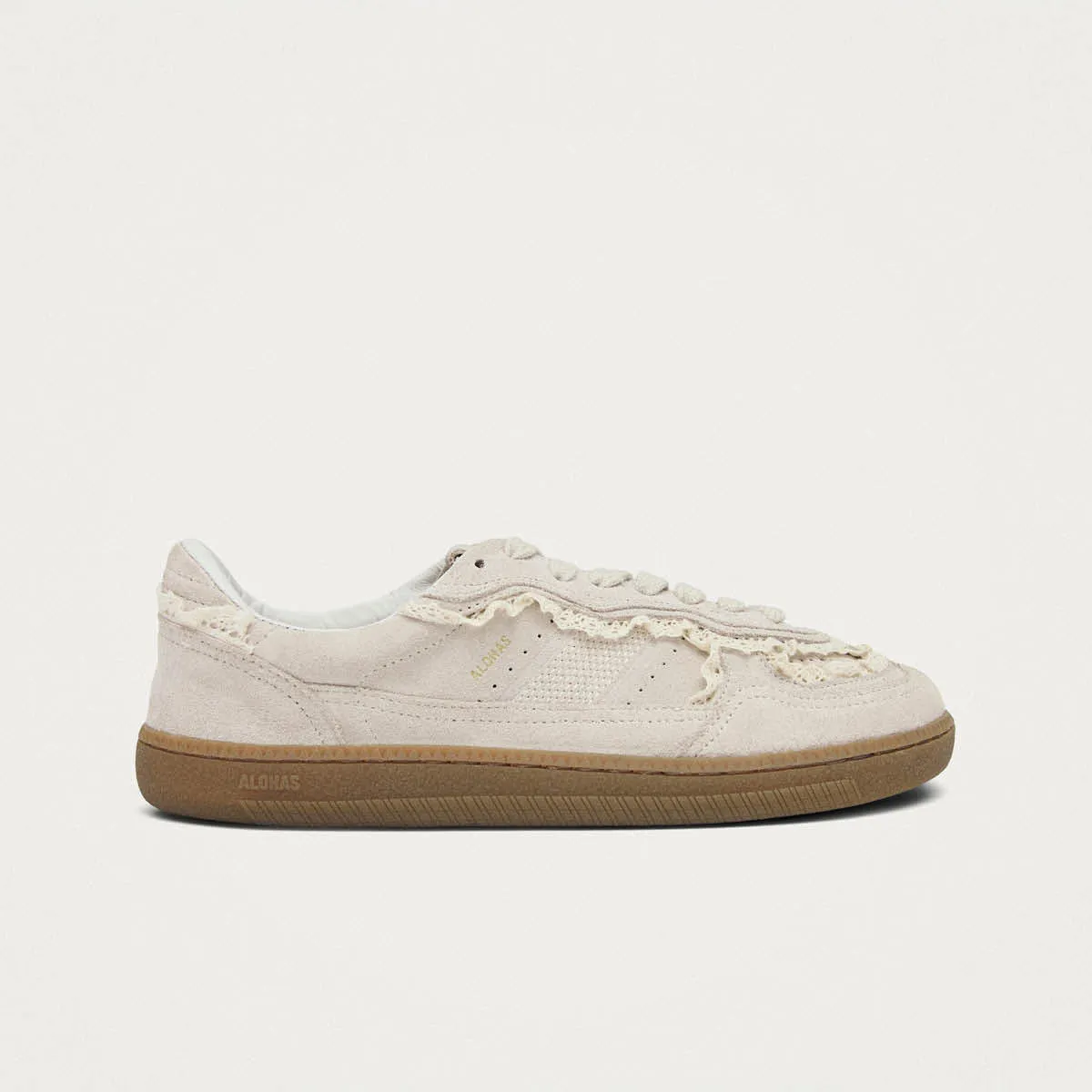 Tb.00 Barefoot Crochet Cream Leather Sneakers sold by Alohas product image thumbnail 3