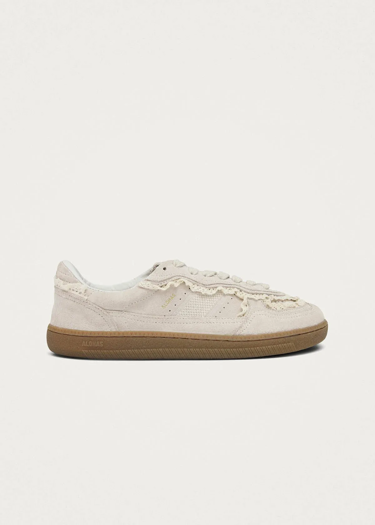 Tb.00 Barefoot Crochet Cream Leather Sneakers sold by Alohas product image thumbnail 4