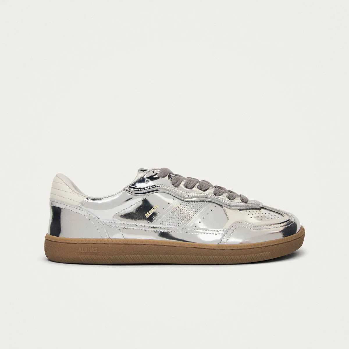 Tb.00 Barefoot Rife Shimmer Silver Cream Leather Sneakers sold by Alohas product image thumbnail 3