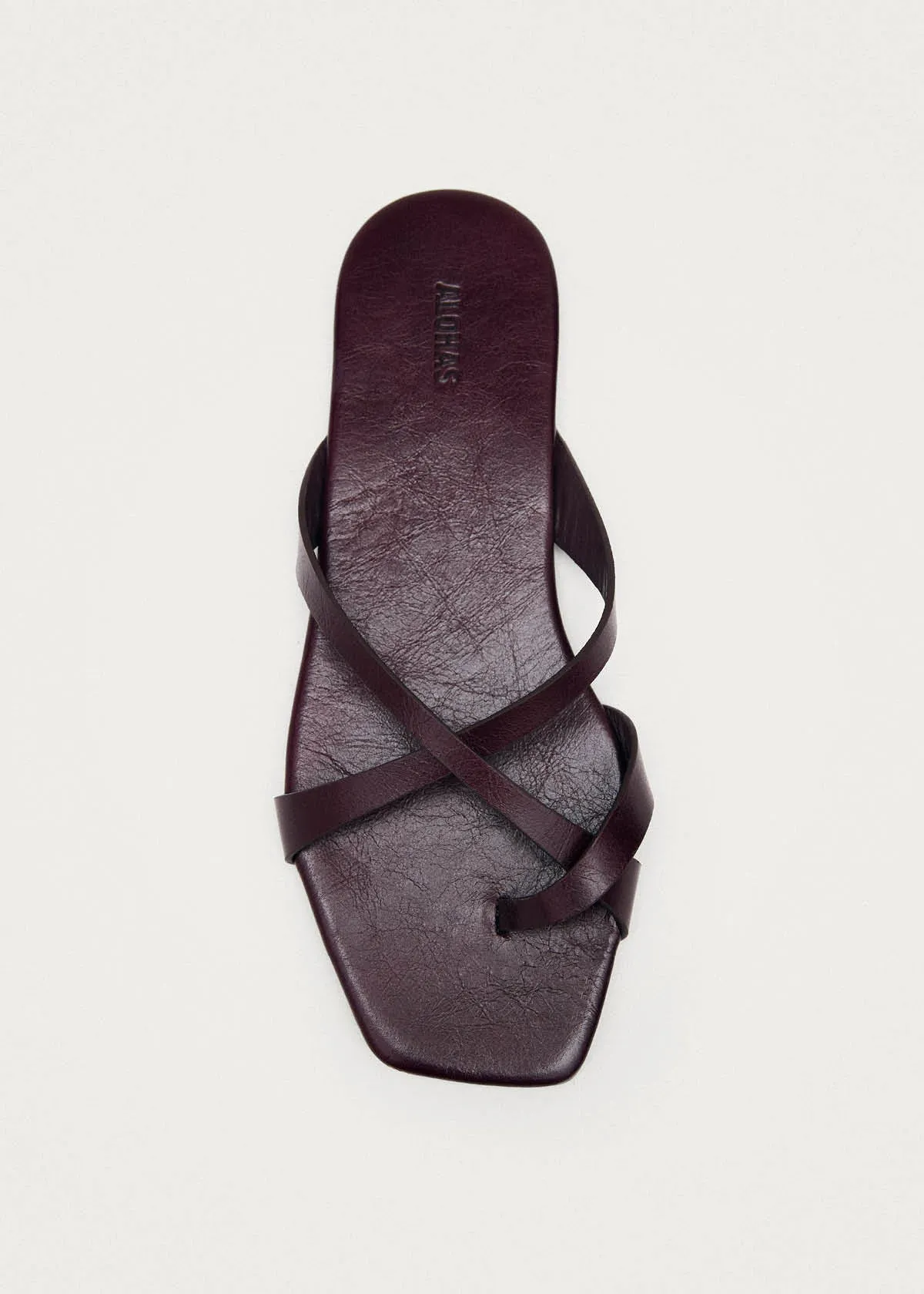 Solara Rift Burgundy Leather Sandals sold by Alohas product image thumbnail 4