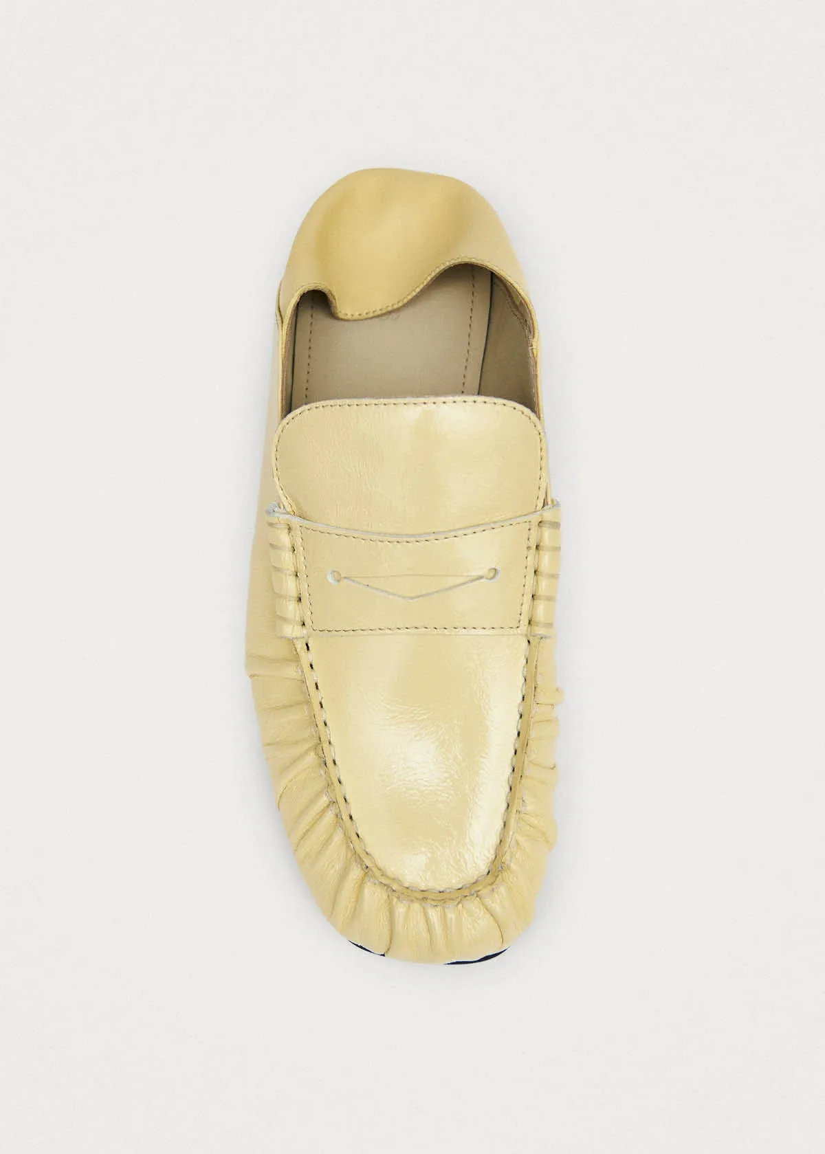 Aven Mule Patent Pale Yellow Leather Loafers sold by Alohas product image thumbnail 5
