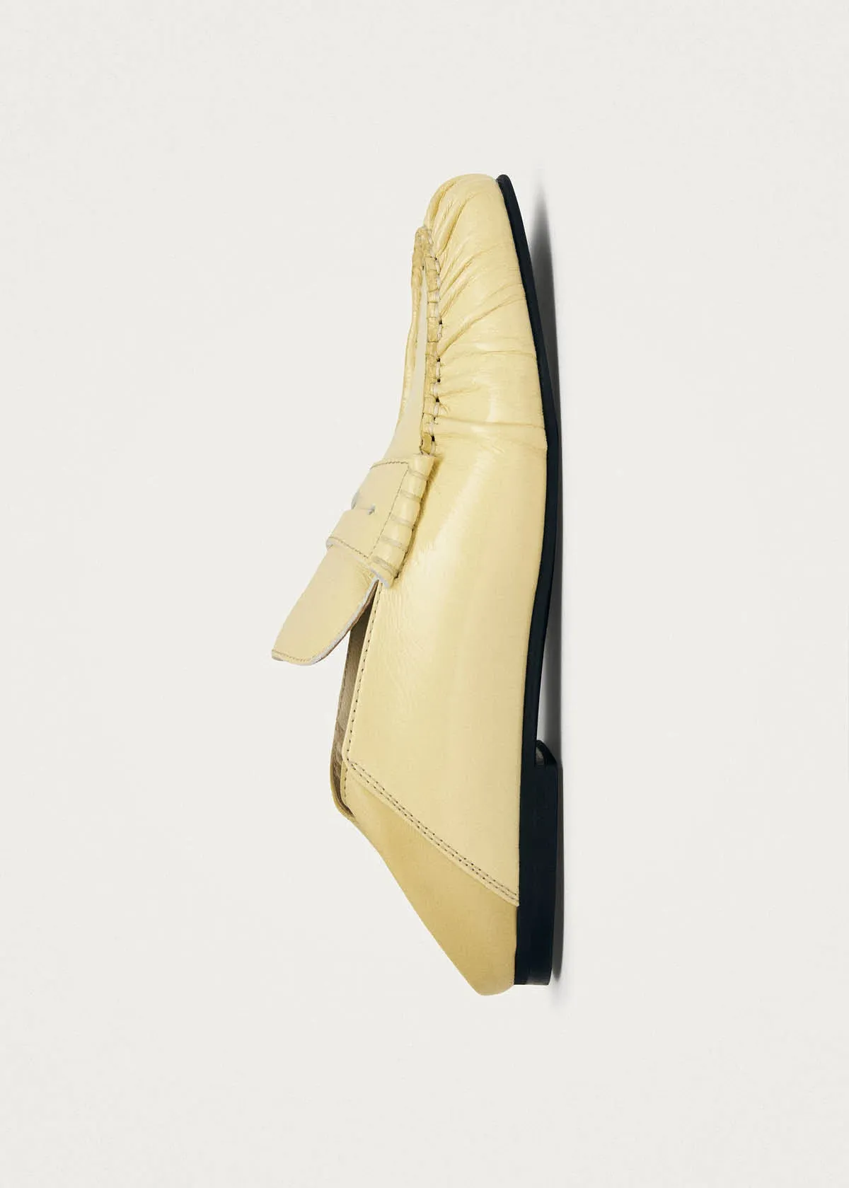 Aven Mule Patent Pale Yellow Leather Loafers sold by Alohas product image thumbnail 4