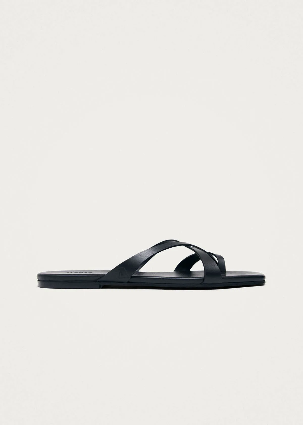 Solara Black Leather Sandals sold by Alohas
