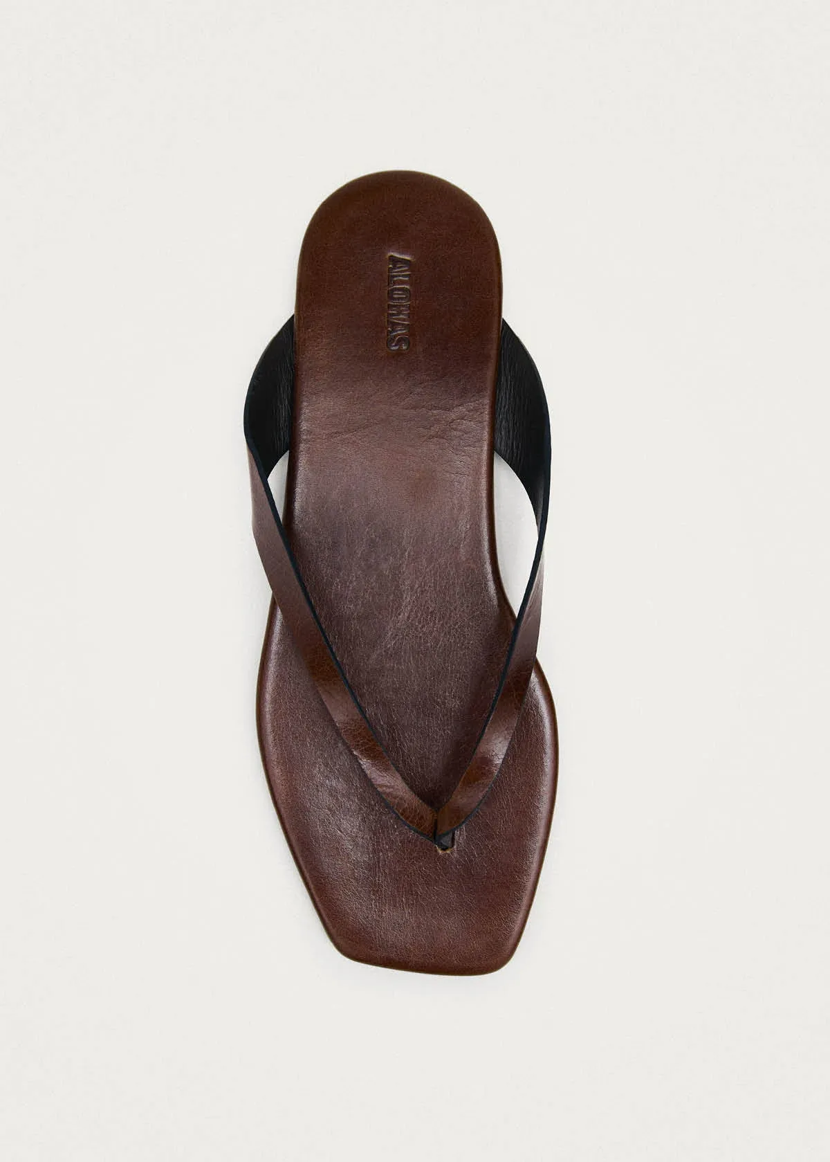 Ola Rift Brown Leather Sandals sold by Alohas product image thumbnail 5