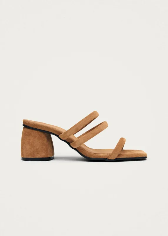 Indiana Suede Tan Leather Sandals sold by Alohas