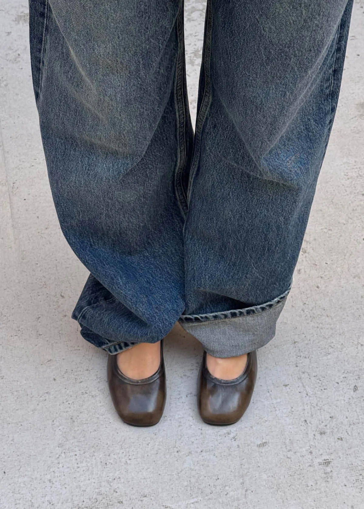 Rhiane Vintage Effect Brown Leather Pumps sold by Alohas product image thumbnail 2