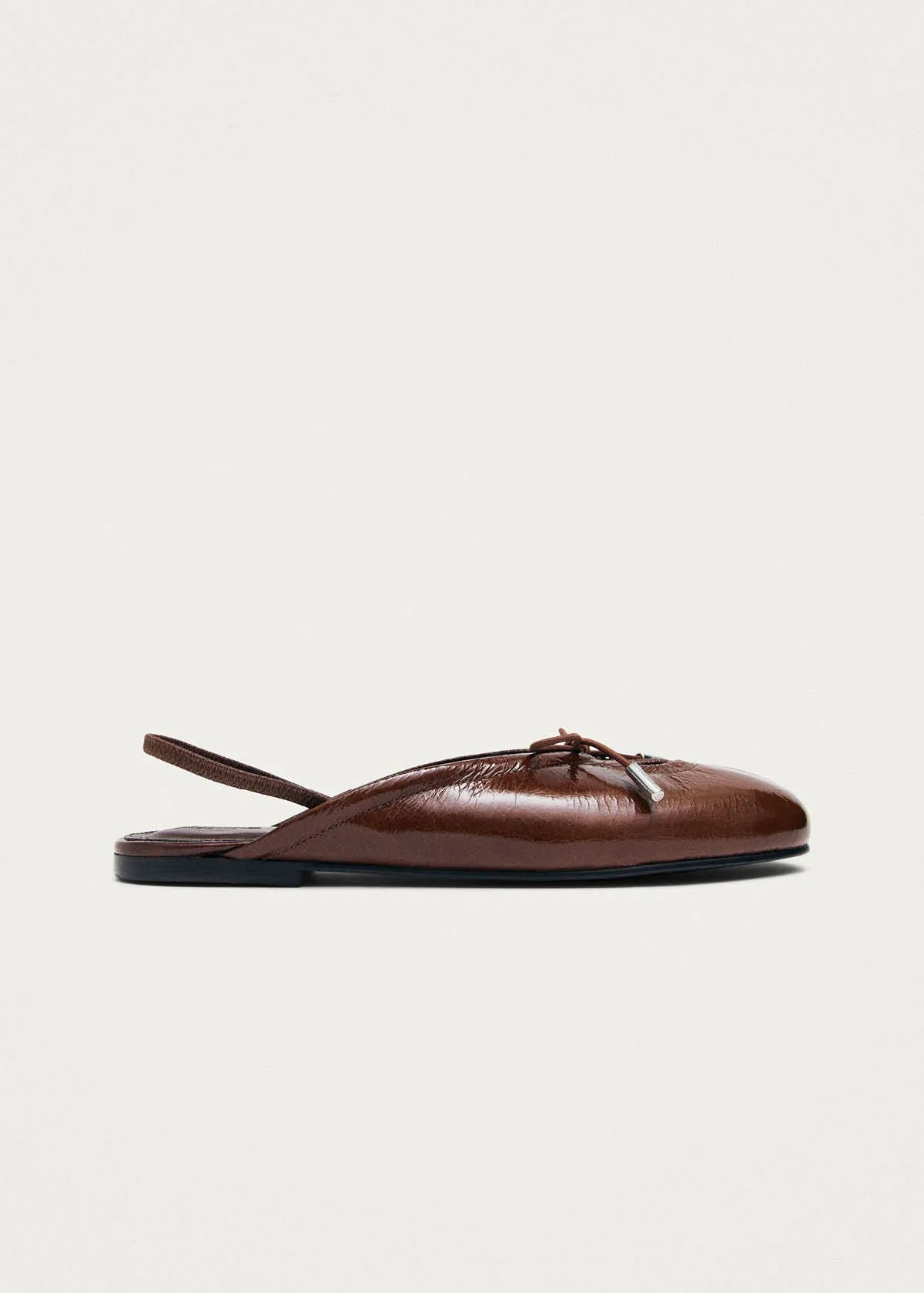 Oli Patent Brown Leather Ballet Flats sold by Alohas product image thumbnail 4