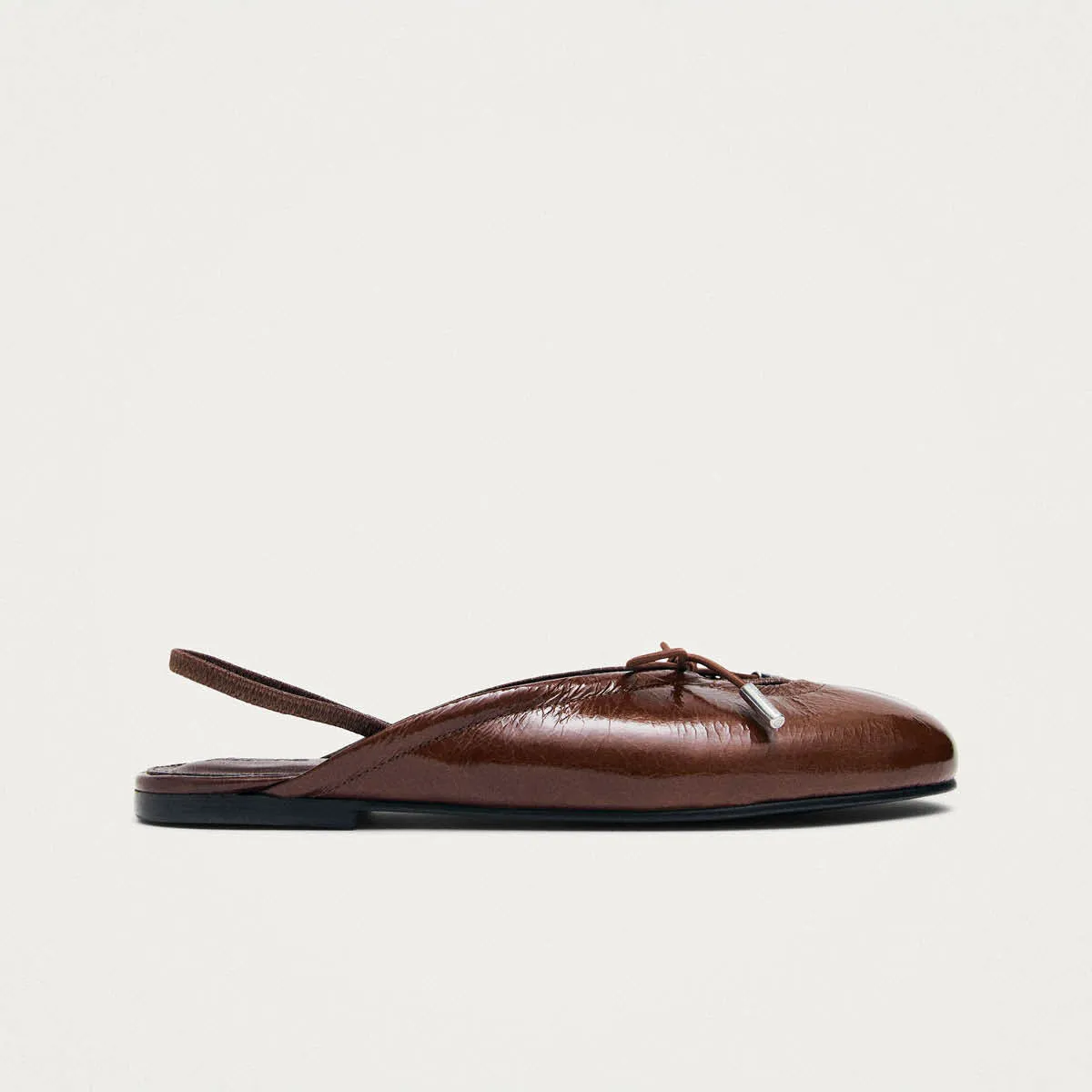Oli Patent Brown Leather Ballet Flats sold by Alohas product image thumbnail 3