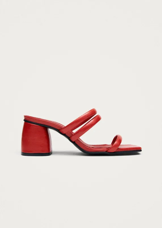Indiana Rift Red Leather Sandals sold by Alohas