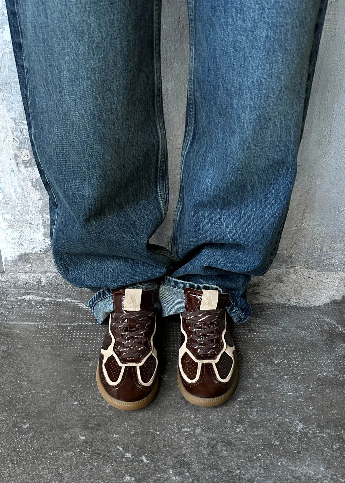 Tb.490 Patent Brown Leather Sneakers sold by Alohas product image thumbnail 2