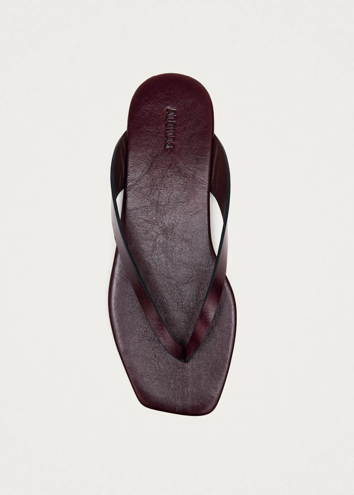Ola Rift Burgundy Leather Sandals sold by Alohas product image thumbnail 5