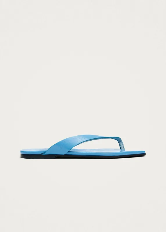 Ola Blue Leather Sandals sold by Alohas