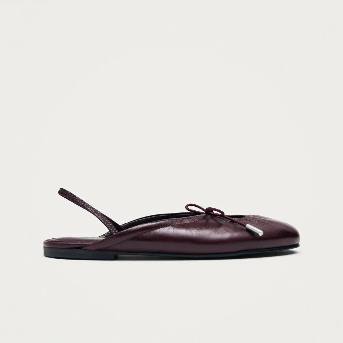 Oli Rift Burgundy Leather Ballet Flats sold by Alohas product image thumbnail 3