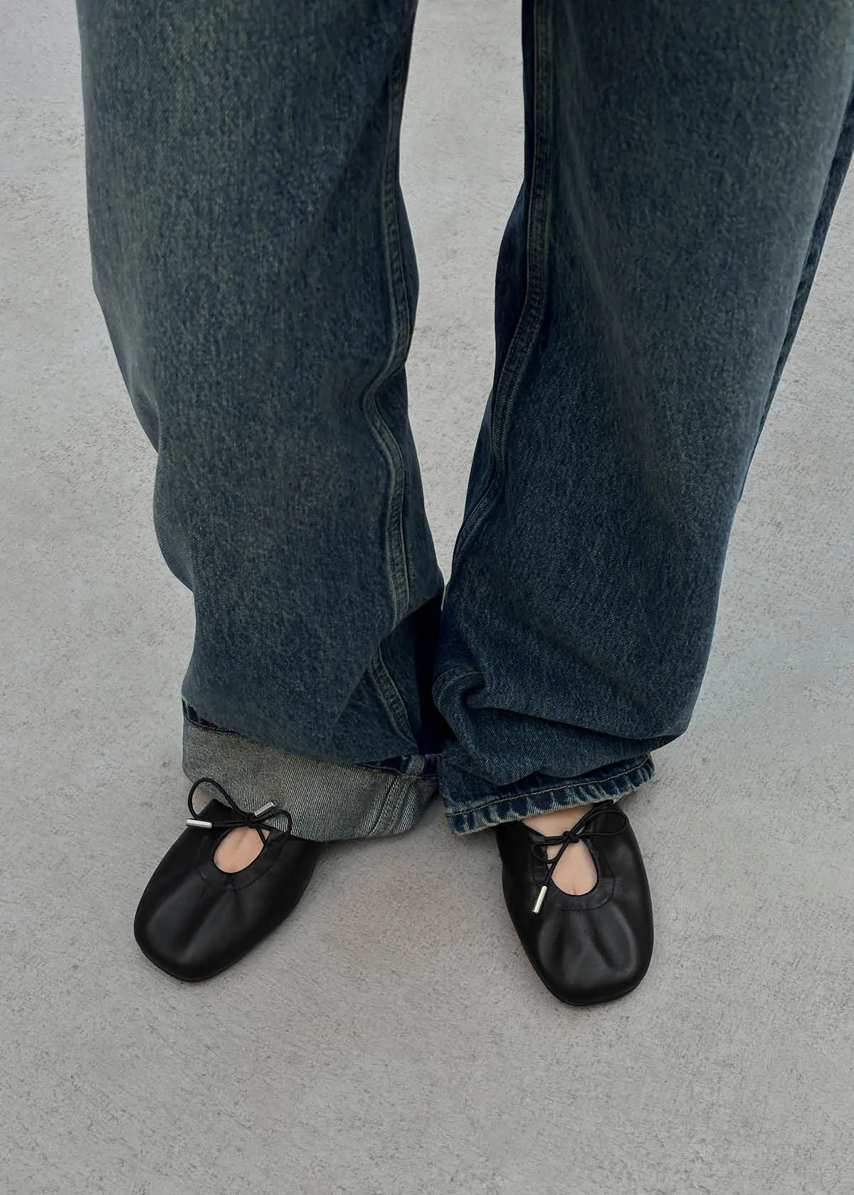 Oli Black Leather Ballet Flats sold by Alohas product image thumbnail 2