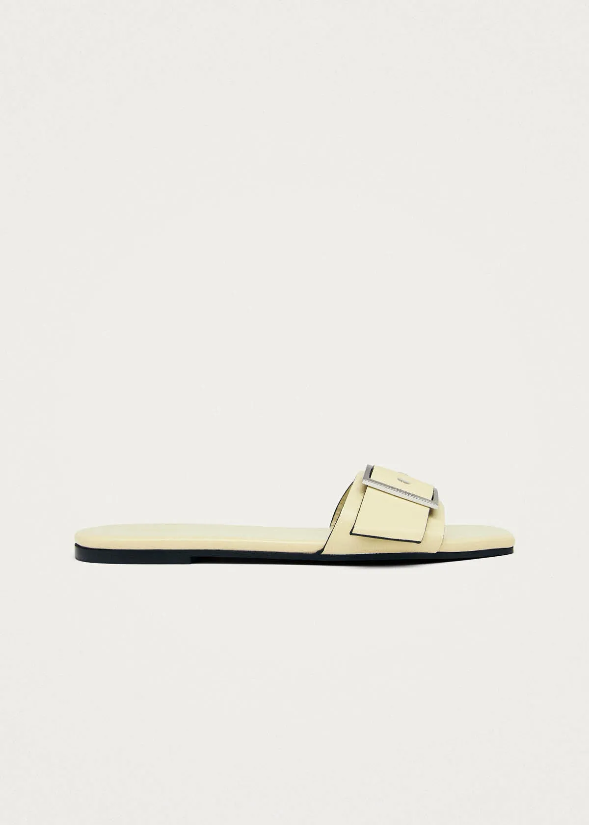 Vent Patent Cream Leather Sandals sold by Alohas