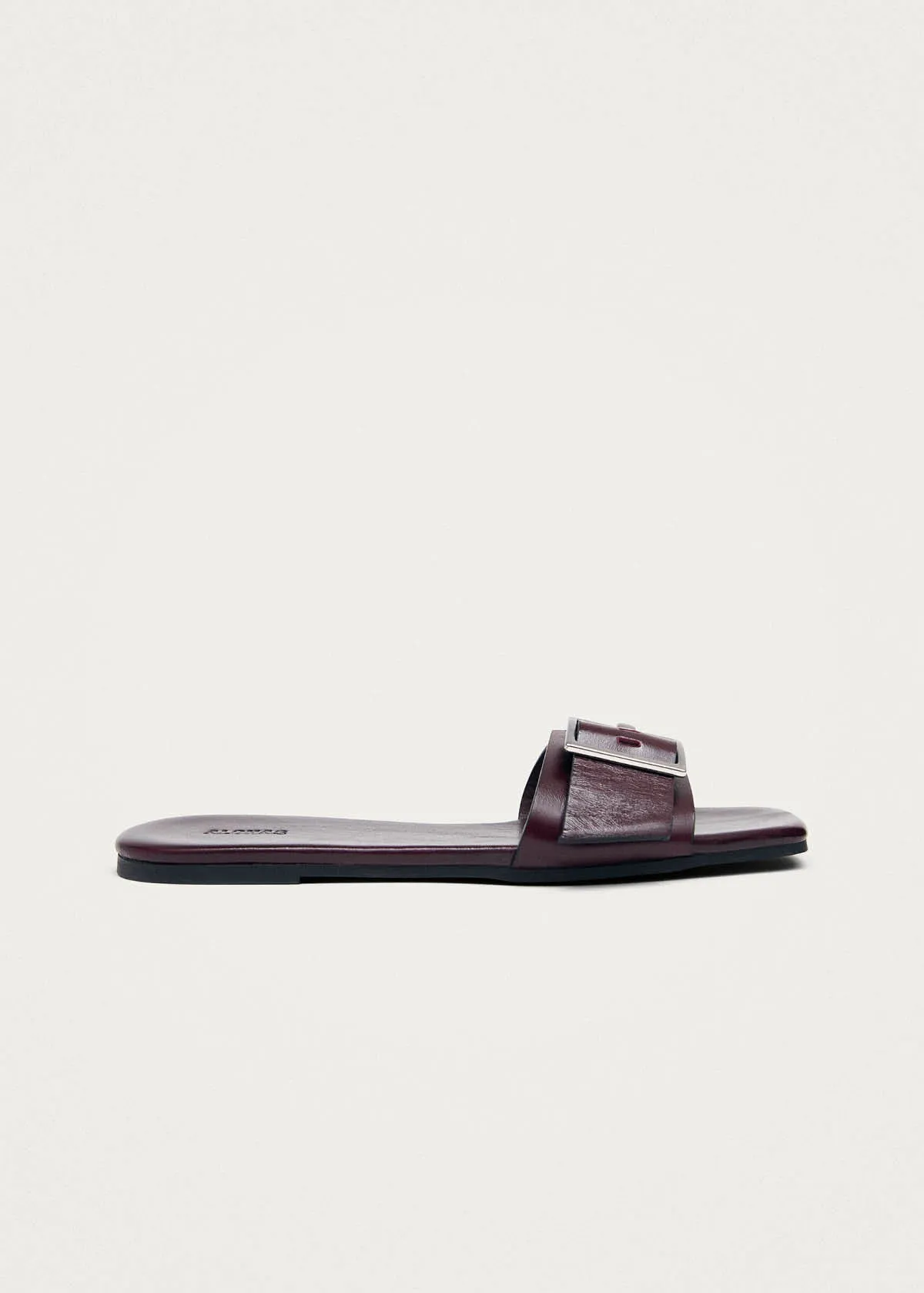 Vent Rift Burgundy Leather Sandals sold by Alohas